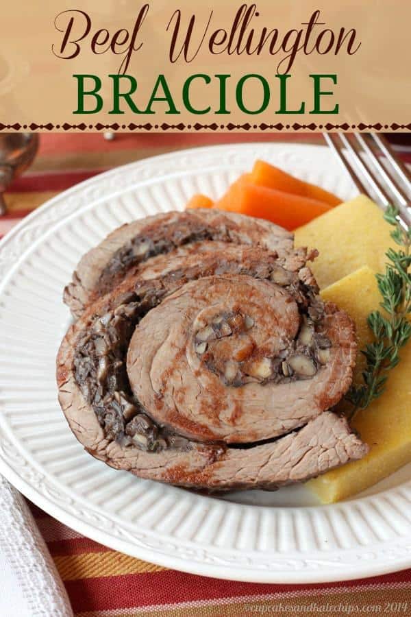 Beef Wellington Braciole | cupcakesandkalechips.com | #dinner #steak #braise