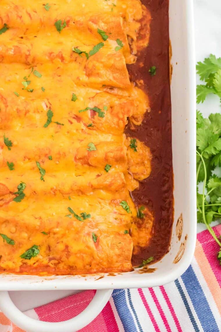 Easy Chicken Enchiladas Recipe | Cupcakes & Kale Chips