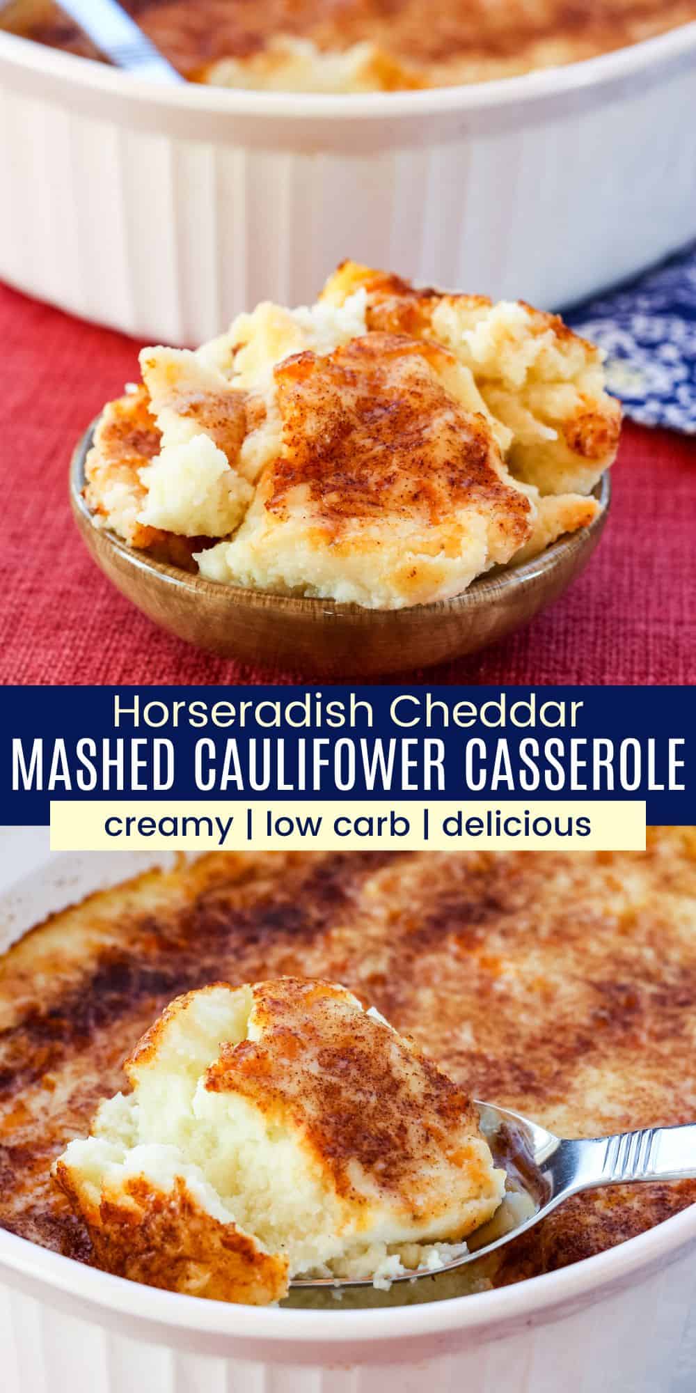 Horseradish Cheddar Cauliflower Casserole | Cupcakes & Kale Chips