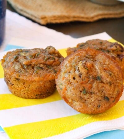 Healthy Carrot Zucchini Mini Muffins