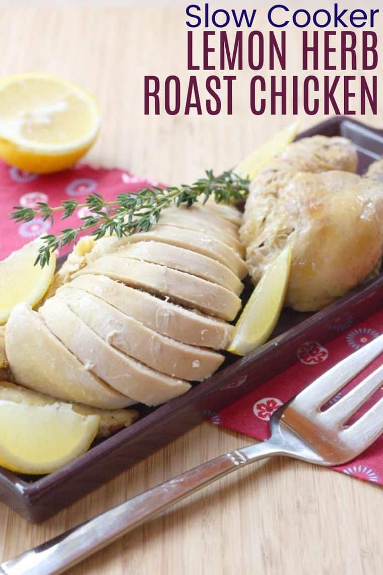 Slow Cooker Whole Chicken with Lemon Recipe