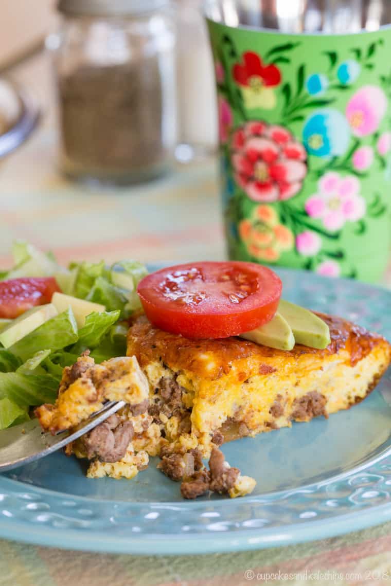 Gluten Free Crustless Bacon Cheeseburger Low Carb Quiche Recipe