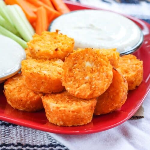 Smoky Glazed Buffalo Chicken Tenders Cupcakes & Kale Chips