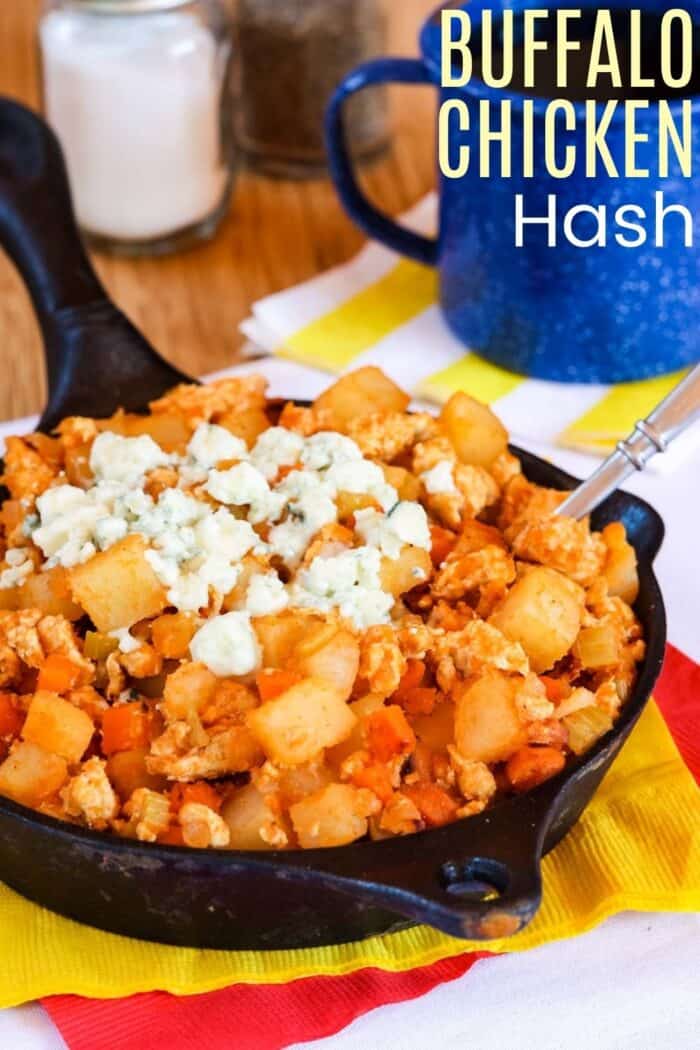 Buffalo Chicken Hash with Potatoes Cupcakes & Kale Chips