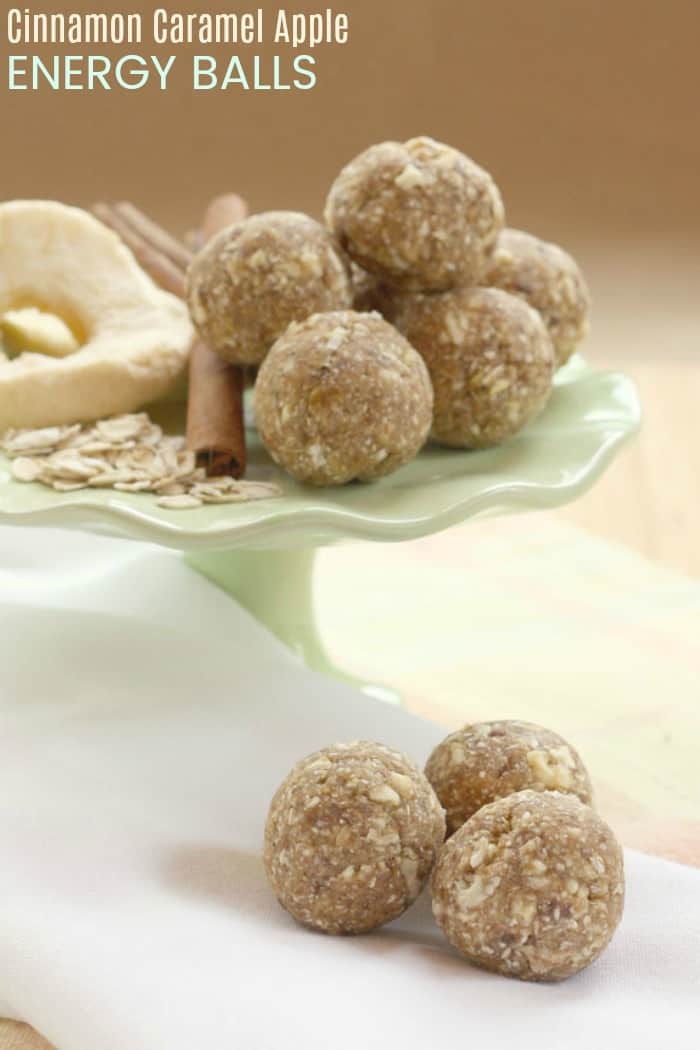 Cinnamon Caramel Apple No-Bake Energy Balls Recipe