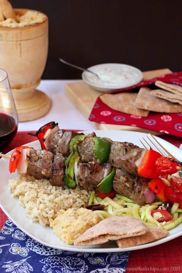 Greek-Style Beef Kabobs (aka Souvlaki) - Cupcakes & Kale Chips