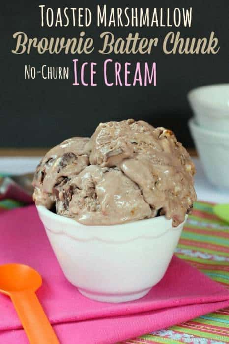 Marshmallow Brownie Batter Ice Cream | Cupcakes & Kale Chips