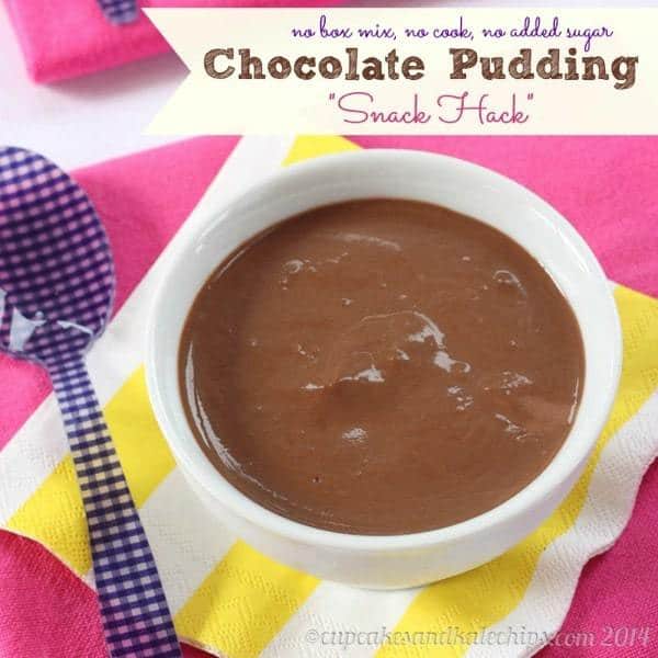 Chocolate Pudding "Snack Hack" - Cupcakes & Kale Chips - 600 x 600 jpeg 34kB