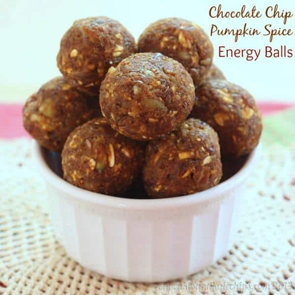 Pumpkin Spice Chocolate Chip Energy Balls - Cupcakes ...