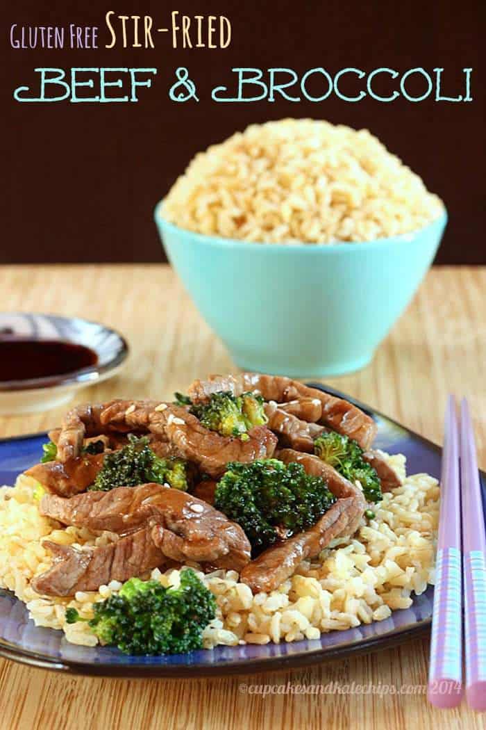 Gluten Free Stir Fried Beef and Broccoli - get dinner on the table in less than 30 minutes with #McCormickFlavor #GlutenFree Recipe Mixes | cupcakesandkalechips.com | #AD