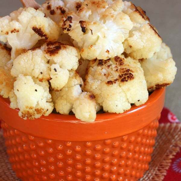 Basic Roasted Cauliflower Cupcakes & Kale Chips