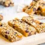 Nut Free Chewy Trail Mix Granola Bars - just one of the recipes for healthy no-bake snacks kids love to find in their school lunch or as an after school snack.