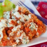 Slow Cooker Buffalo Chicken Quinoa Casserole