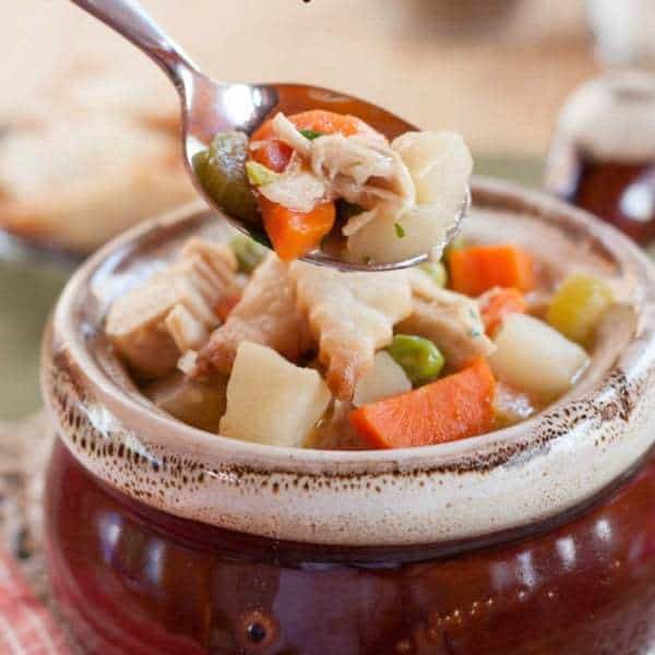 Turkey Pot Pie Soup Recipe With Thaksgiving Leftovers - Gluten Free Option