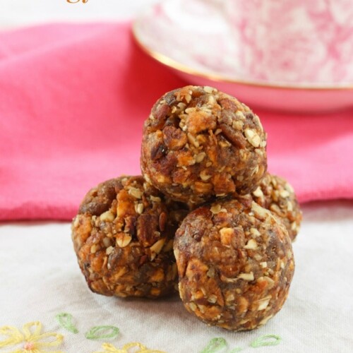 Peach Crisp Energy Balls - Cupcakes & Kale Chips