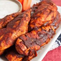 Smoky Buffalo Chicken Tenders on a plate.