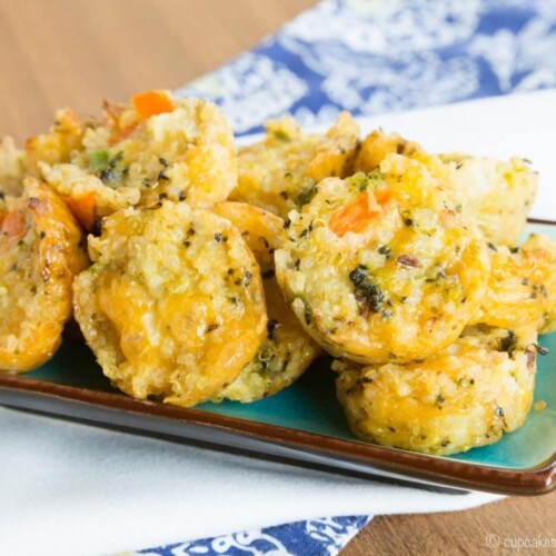 Cheesy Veggie Quinoa Bites Easy Kids Snacks Cupcakes & Kale Chips