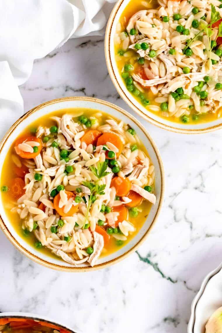 Gluten Free Chicken Orzo Stew Cupcakes & Kale Chips