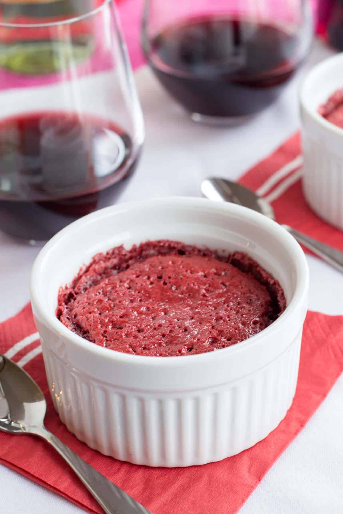 Deep Dish Gluten Free Red Velvet Brownies for Two Cupcakes & Kale Chips