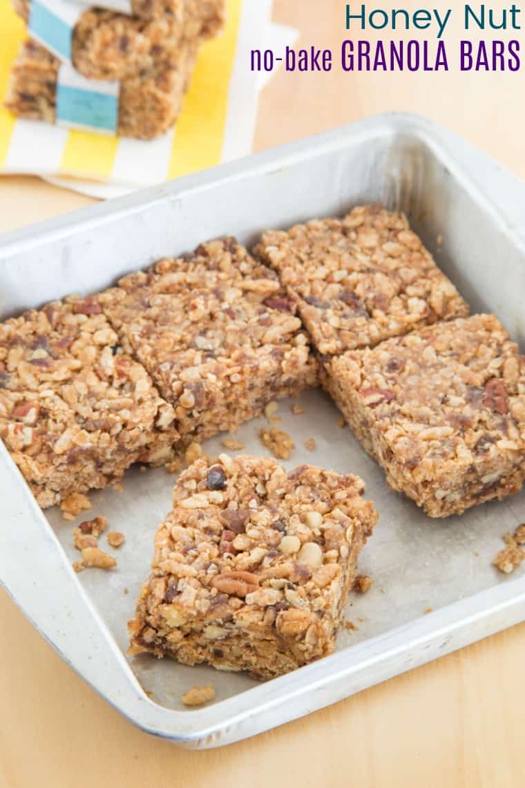 Honey Nut No-Bake Granola Bars - Cupcakes & Kale Chips