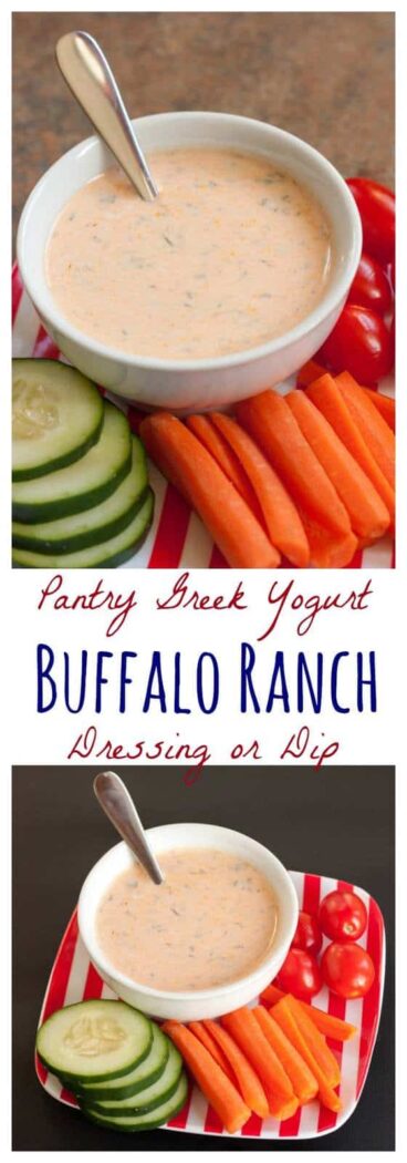 Greek Yogurt Buffalo Ranch Salad Dressing - Cupcakes and Kale Chips