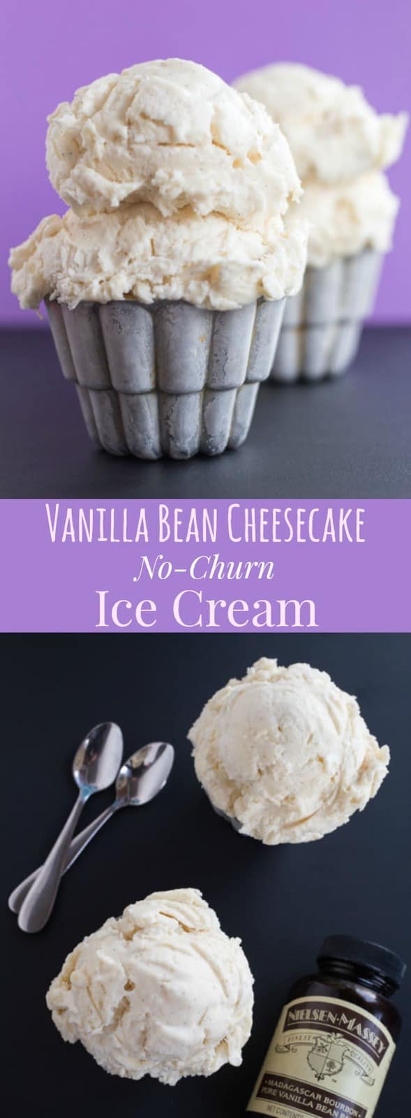 Vanilla Bean Cheesecake No-Churn Ice Cream - Cupcakes ... - 589 x 1600 jpeg 61kB