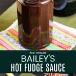 Irish Cream Hot Fudge Sauce Recipe Pinterest Collage
