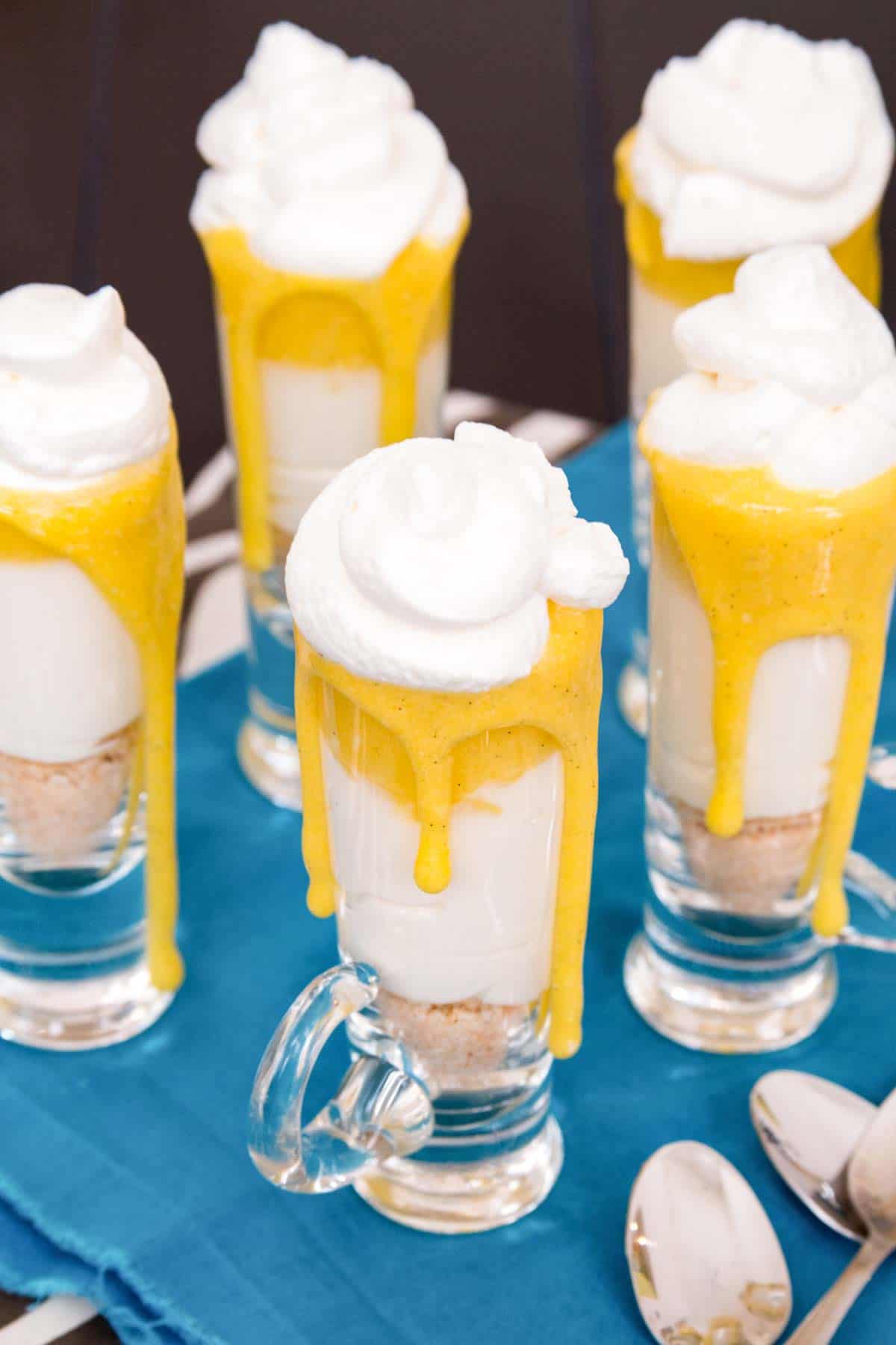 Gluten-Free No-Bake Creamsicle Cheesecake Parfaits