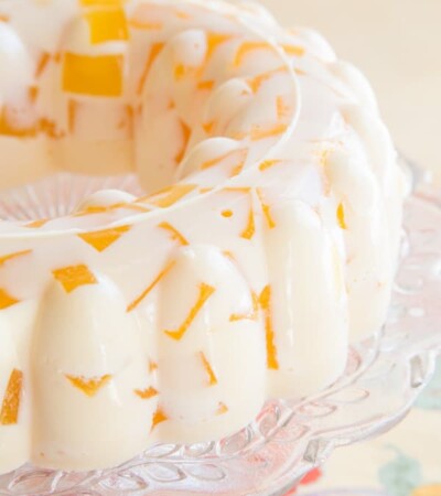 Orange Creamsicle Jello Mold Spring Dessert
