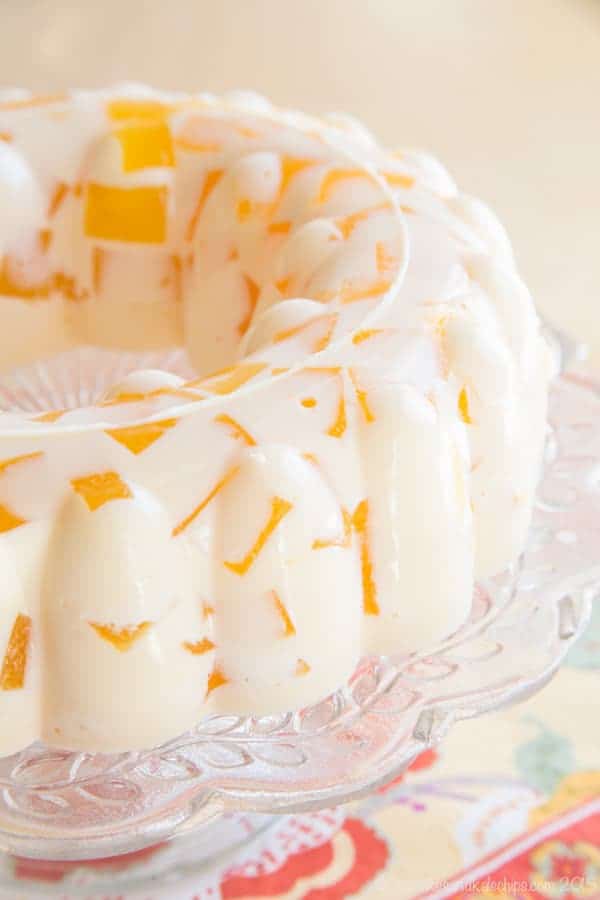 Orange Creamsicle Jello Mold Spring Dessert