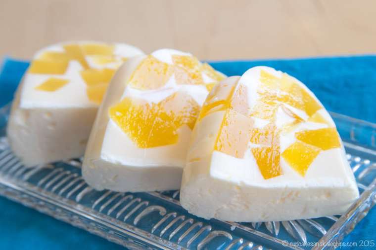 slices of creamsicle ice cream jello dessert