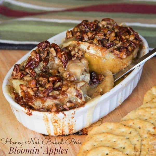 Honey Nut Baked Brie Bloomin Apples Appetizer Cupcakes Kale Chips