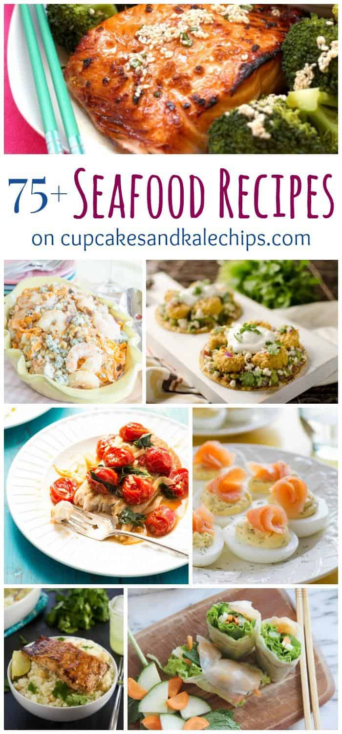 75+ Seafood Recipes - Cupcakes & Kale Chips