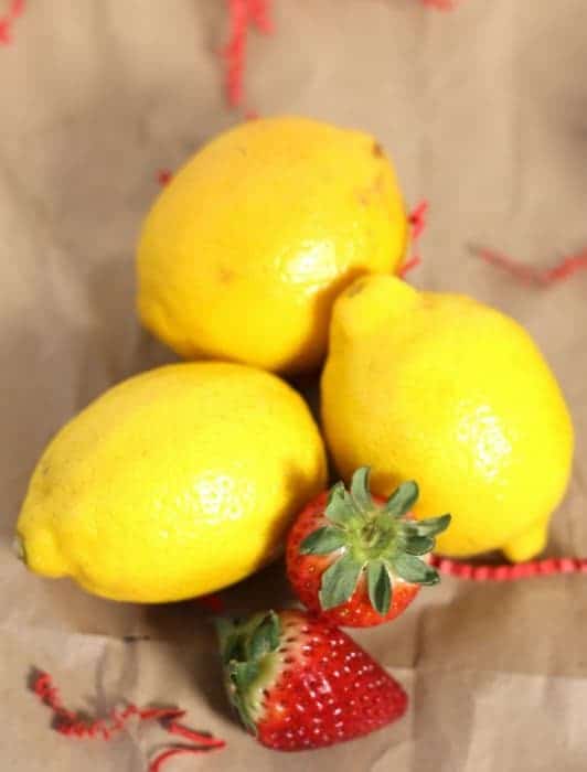 lemons and strawberries