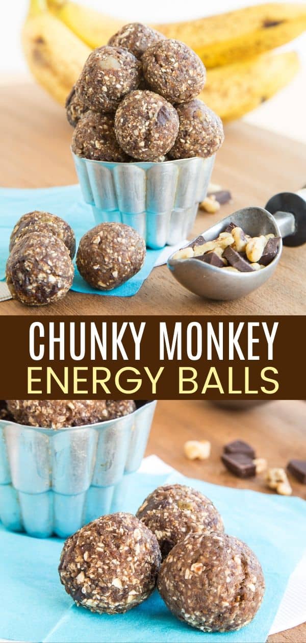 Chunky Monkey Energy Balls - Cupcakes & Kale Chips