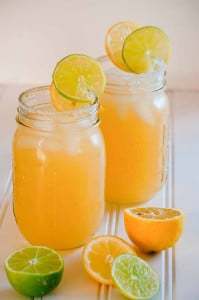 Citrus Loaded Margaritas in mason jars