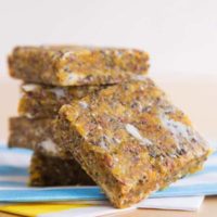 Mango Coconut Chia No-Bake Energy Bars