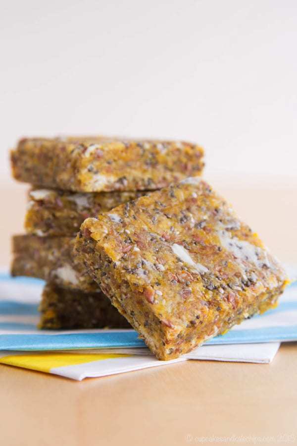 Mango Coconut Chia No-Bake Energy Bars - only six ingredients and a few minutes for a quick and easy healthy snack that transports you to a tropical island! #FindYourFun #sk #ad | cupcakesandkalechips.com | gluten free, dairy free, nut free, vegan 