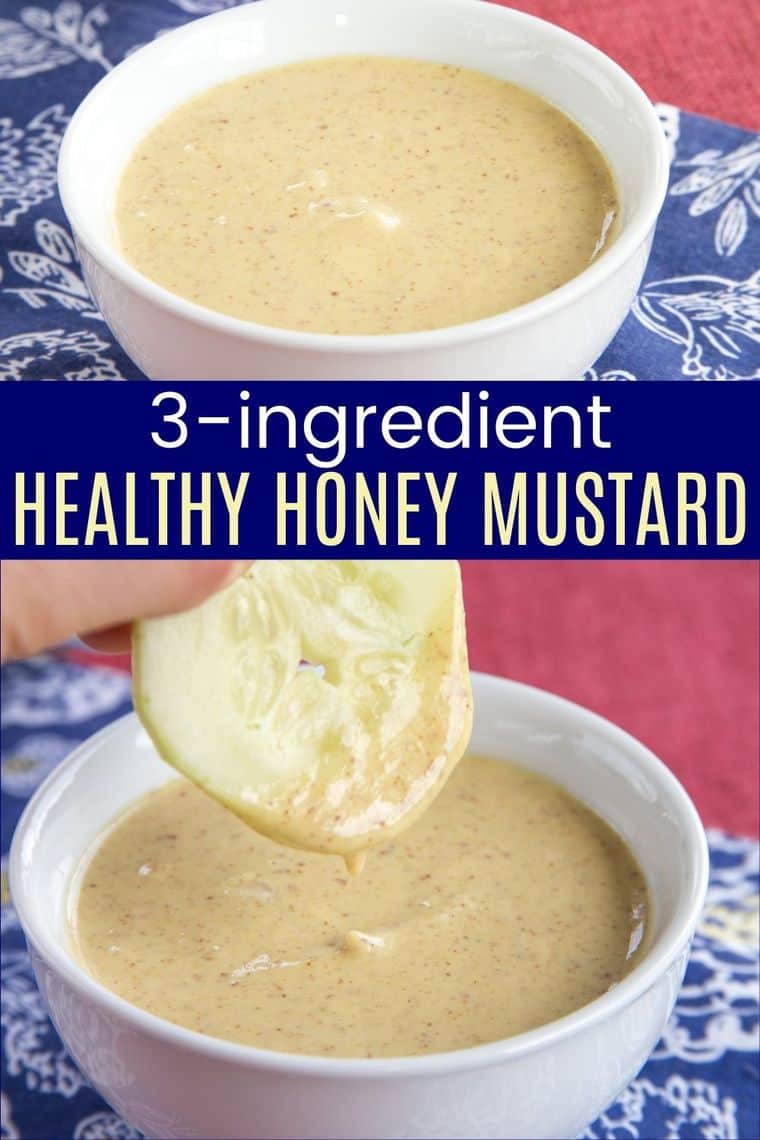 Healthy Honey Mustard Dip Recipe 3 Ingredients!