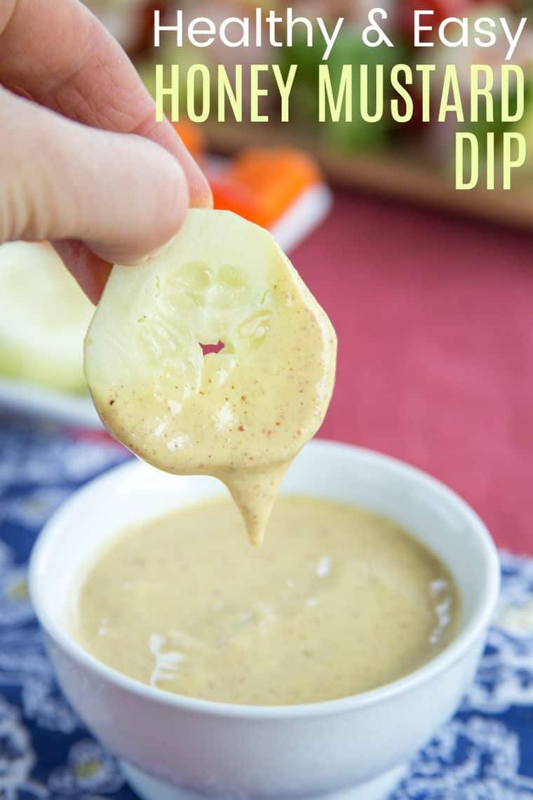 Healthy Honey Mustard Dip - I Heart Vegetables