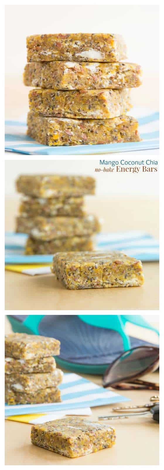 Mango Coconut Chia No-Bake Energy Bars - Cupcakes & Kale Chips - 560 x 1600 jpeg 49kB