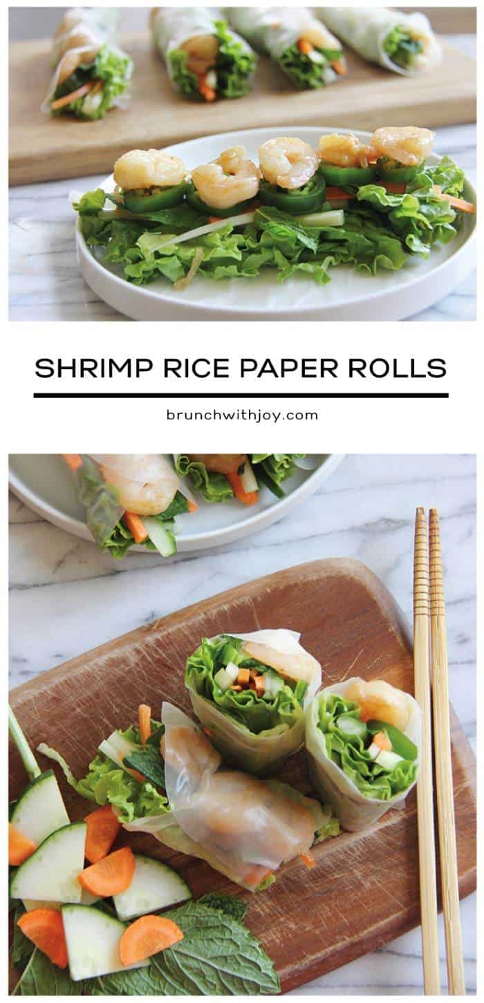 Shrimp Rice Paper Rolls - Cupcakes & Kale Chips