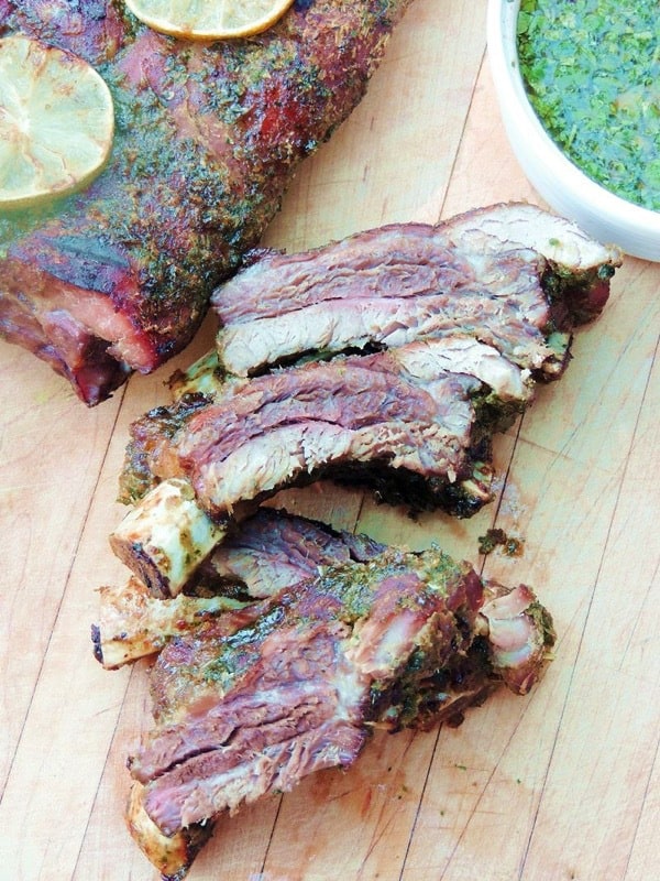 Thai Style Ribs - fire up the grill for this sweet and spicy Asian-inspired recipe. | bobbiskozykitchen.com for cupcakesandkalechips.com | gluten free recipe