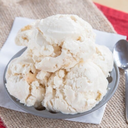 NoChurn Caramel Apple Ice Cream Cupcakes & Kale Chips