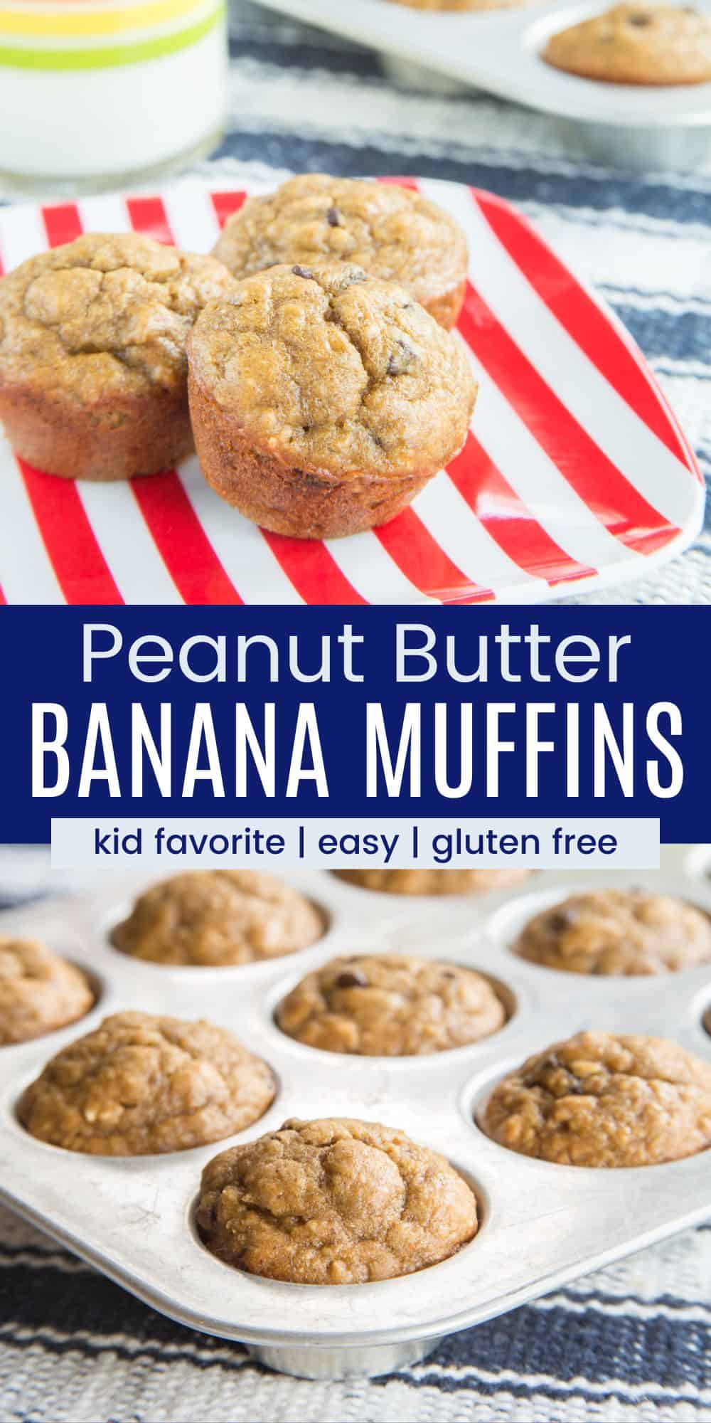 Mini Peanut Butter Banana Muffins Cupcakes & Kale Chips