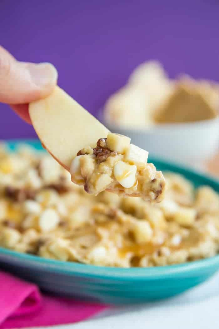 Caramel Apple Pecan Gluten Free Cookie Dough Dip