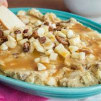 Caramel Apple Pecan Flourless Cookie Dough Dip recipe