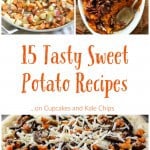 15 Tasty Sweet Potato Recipes - the best side dishes, main dishes, and more with sweet potatoes. Some great Thanksgiving recipe ideas too! | cupcakesandkalechips.com
