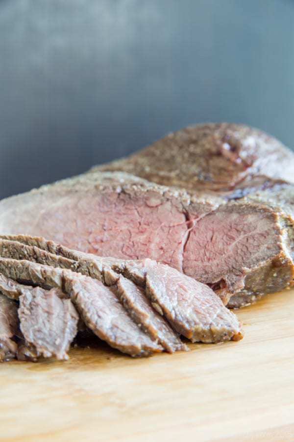 Apple Cider Dijon Marinated Tip Roast - a moist and delicious beef roast recipe perfect for #SundaySupper or a holiday meal. #RoastPerfect | cupcakesandkalechips.com | gluten free