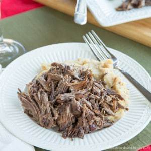 Slow Cooker Cranberry Balsamic Beef